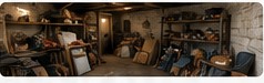 Cave, grenier ou garage encombré